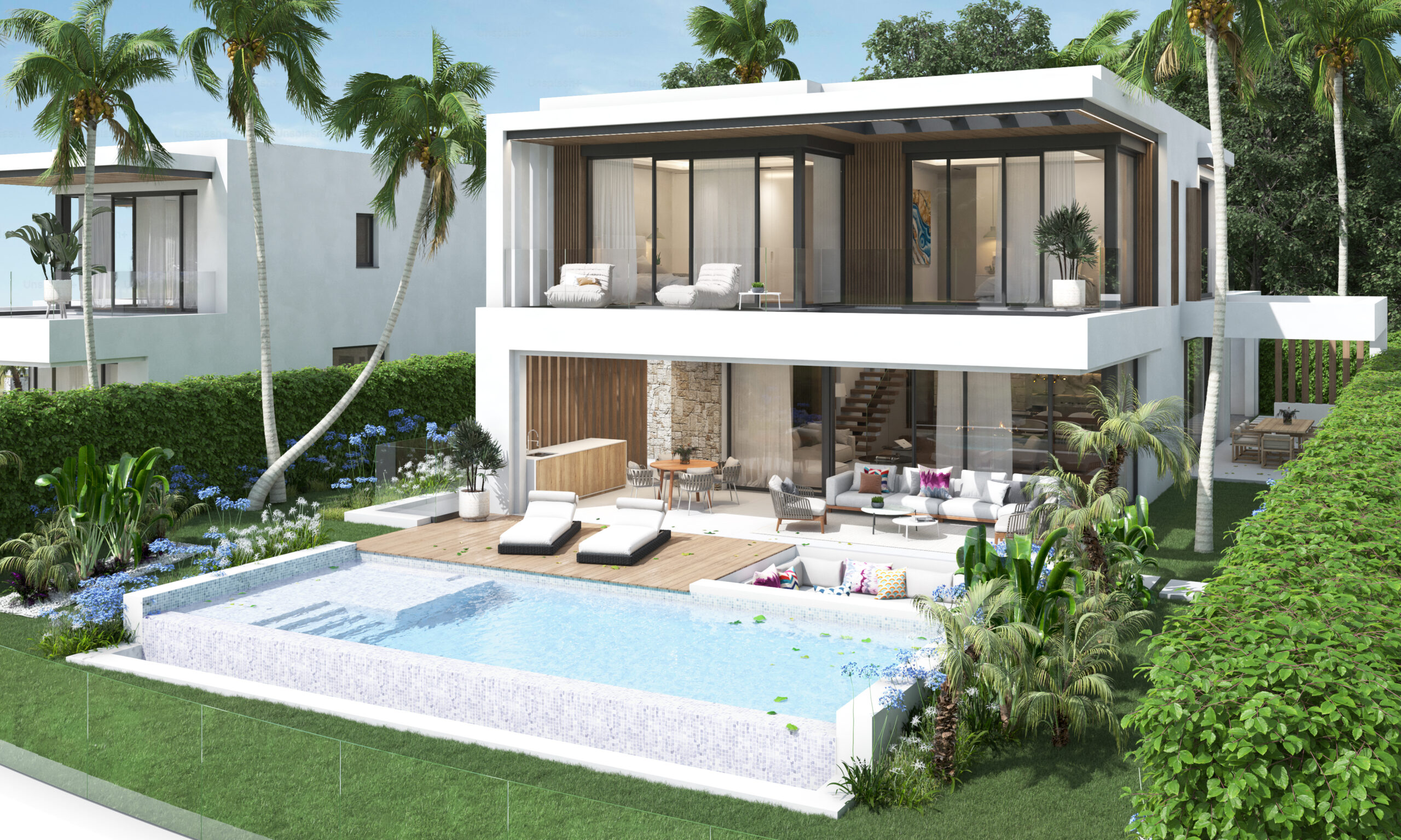 Interior de villa contemporánea en Benalmádena