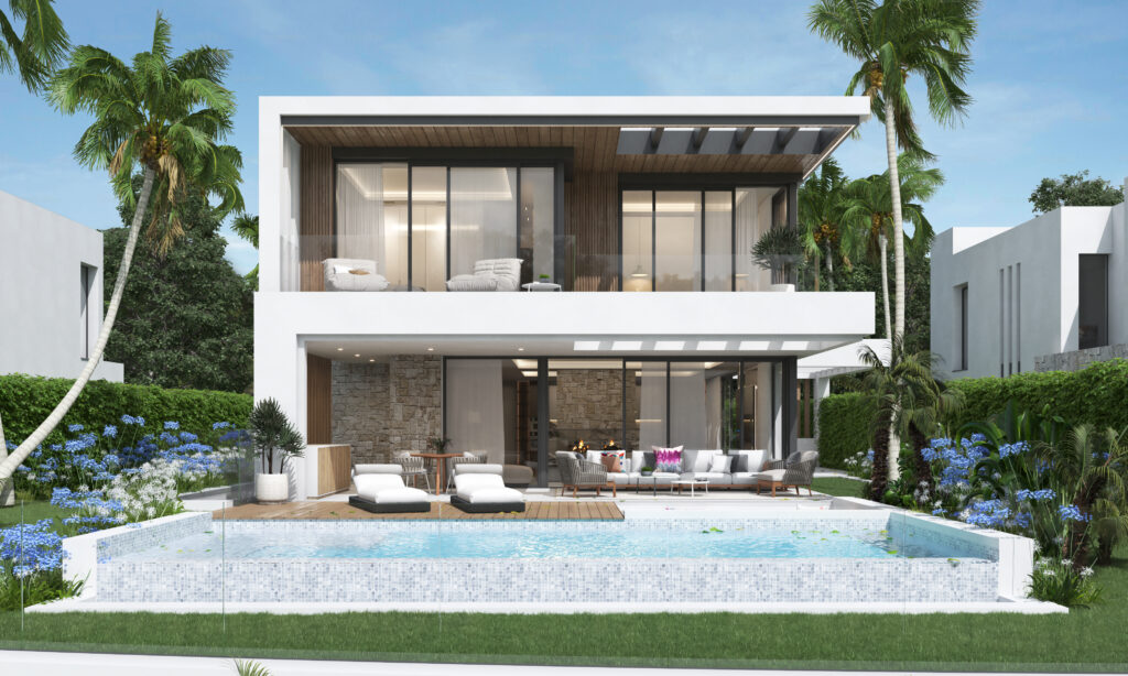 Interior contemporáneo de una villa en La Capellanía, Benalmádena